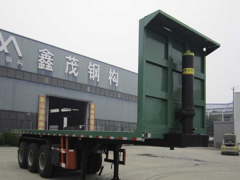 吉运10.5米32吨3轴平板自卸半挂车(MCW9400ZZXP)
