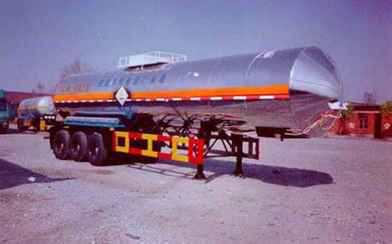 宏图12.7米26.7吨3轴化工液体运输半挂车(HT9400GHY)