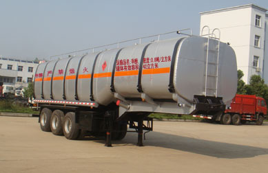 神狐11米32吨3轴易燃液体罐式运输半挂车(HLQ9403GRY)