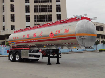 永强10.7米28吨2轴易燃液体罐式运输半挂车(YQ9344GRYSLA)