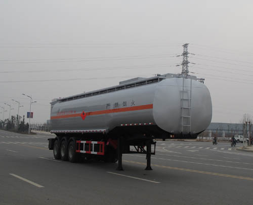 久龙10.8米32吨3轴易燃液体罐式运输半挂车(ALA9407GRY)