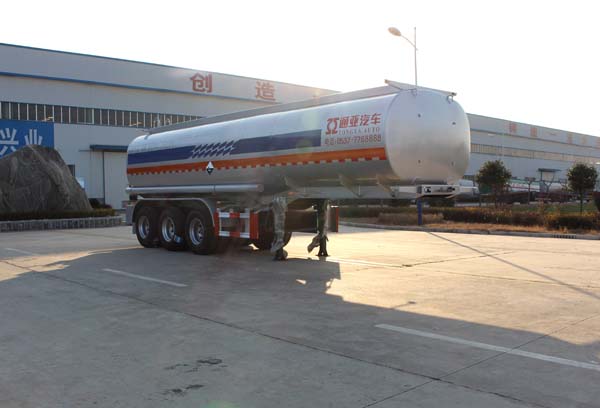 通亚达10米31.7吨3轴腐蚀性物品罐式运输半挂车(CTY9402GFW)