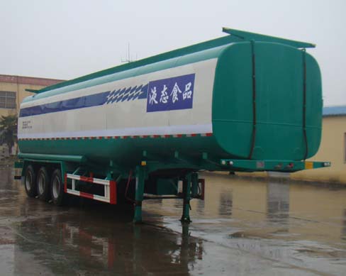 骏王12米29.9吨3轴液态食品运输半挂车(WJM9400GYS)
