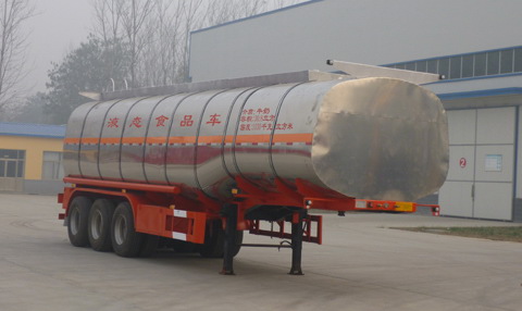 华鲁业兴11.2米30.4吨3轴液态食品运输半挂车(HYX9401GYS)