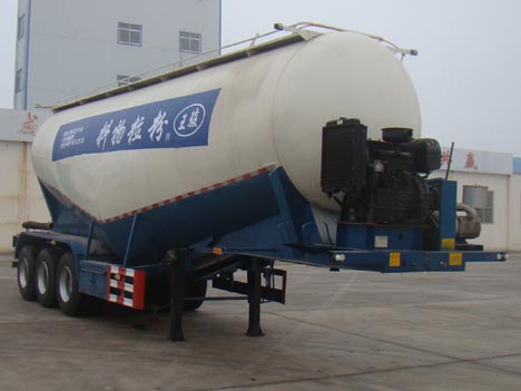 骏王10.6米32.4吨3轴中密度粉粒物料运输半挂车(WJM9405GFL)