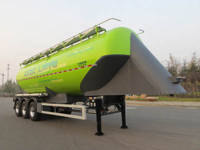 凌宇11.7米33.4吨3轴铝合金中密度粉粒物料运输半挂车(CLY9409GFL)