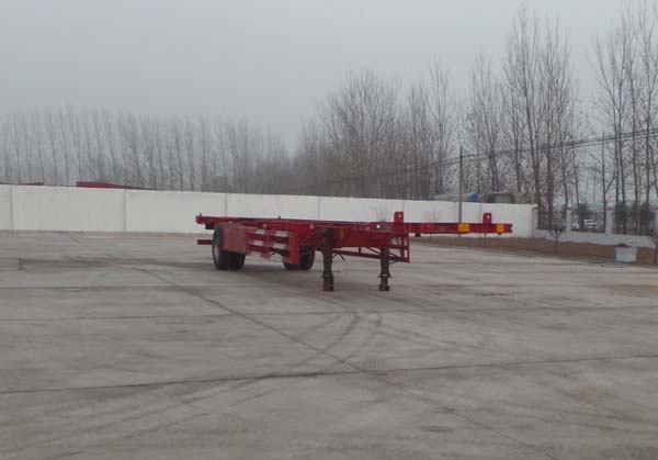 坤博12.5米12吨1轴空载集装箱运输半挂车(LKB9150TJZ)