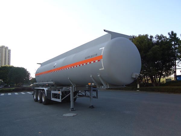 宏宙11.7米31.5吨3轴腐蚀性物品罐式运输半挂车(HZZ9401GFW)
