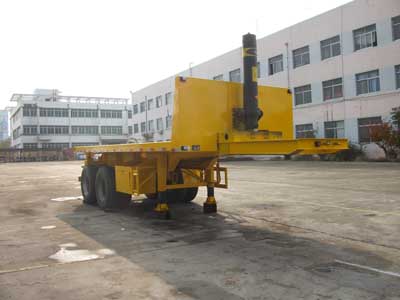 蓬莱7.6米30吨2轴平板自卸半挂车(PG9350ZZXP)