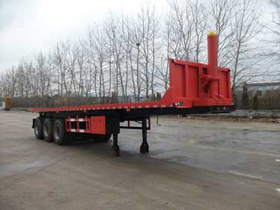 蓬莱11米31.5吨3轴平板自卸半挂车(PG9406ZZXP)
