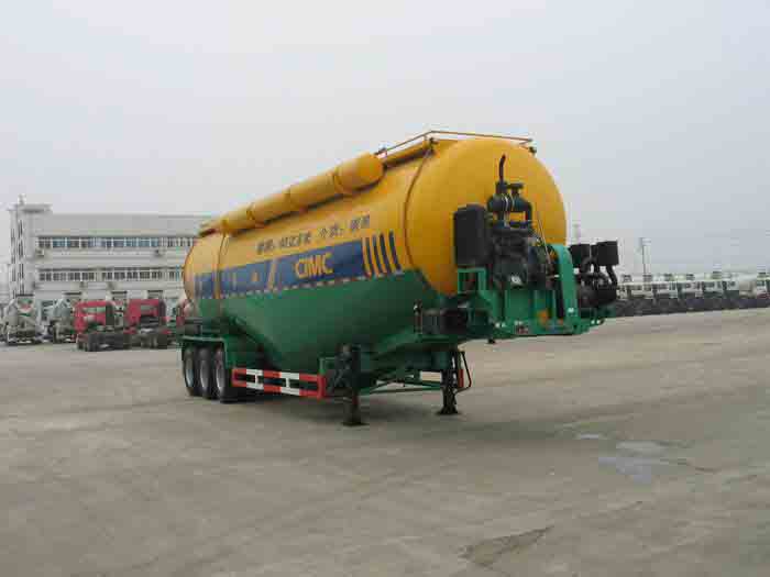中集13米27吨3轴粉粒物料运输半挂车(ZJV9401GFLRJ)