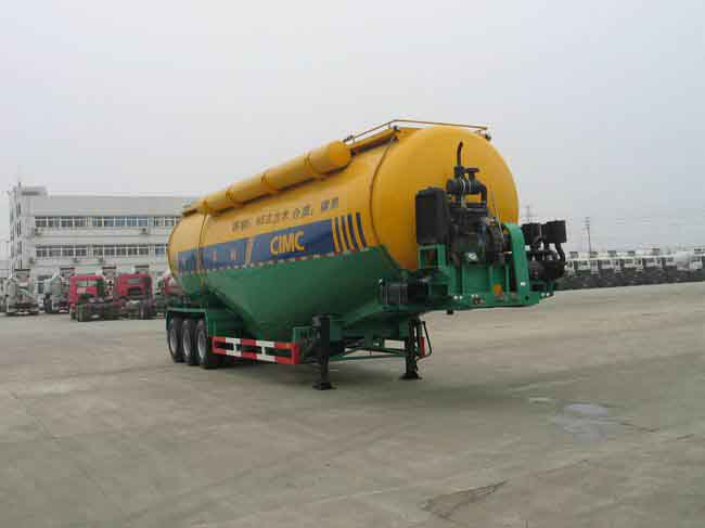 中集13米30.5吨3轴粉粒物料运输半挂车(ZJV9404GFLRJ)