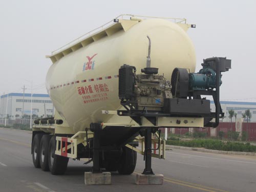 豫新10.9米31.8吨3轴粉粒物料运输半挂车(XX9405GFL)