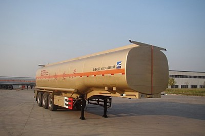 亚峰11.5米33.5吨3轴易燃液体罐式运输半挂车(HYF9407GRY)