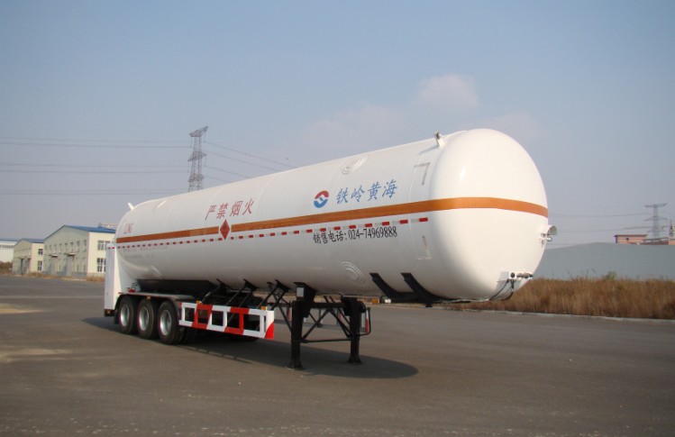 黄海13米21.4吨3轴低温液体运输半挂车(THH9401GDYA)