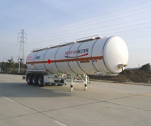 瑞江10.5米32吨3轴易燃液体罐式运输半挂车(WL9404GRYC)