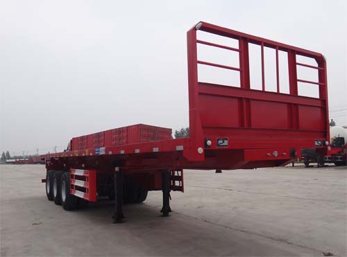 广科11米31.5吨3轴平板自卸半挂车(YGK9404ZZXP)