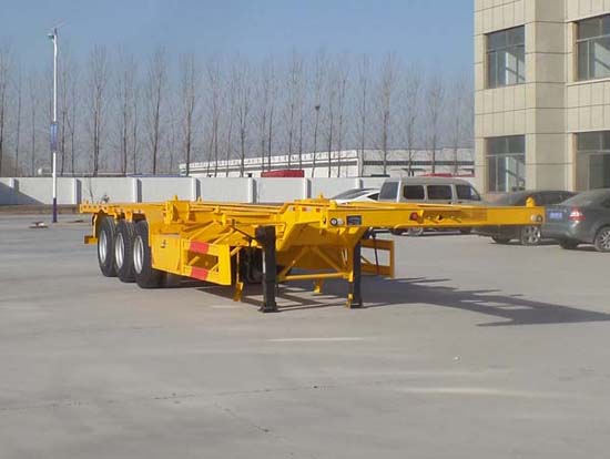 坤博12.5米34吨3轴集装箱运输半挂车(LKB9402TJZE)