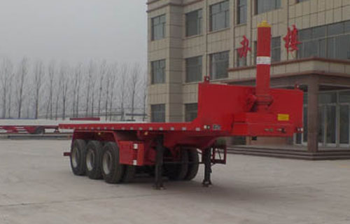 坤博10.5米31.5吨3轴平板自卸半挂车(LKB9401ZZXP)