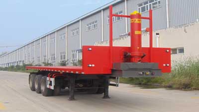 冀东巨龙10米32.5吨3轴平板自卸半挂车(JDL9401ZZXP)