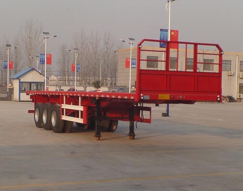 勇超13米34.3吨3轴平板运输半挂车(YXY9400TPB)