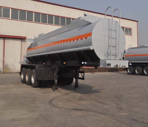 旗林9.8米32吨3轴腐蚀性物品罐式运输半挂车(QLG9405GFW)