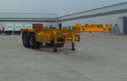 华劲7.6米31.7吨2轴集装箱运输半挂车(YJH9352TJZ)
