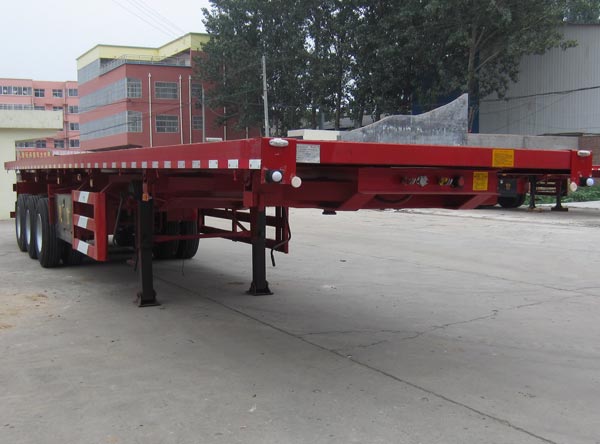 恩信事业13米32.2吨3轴平板自卸半挂车(HEX9405ZZXP)