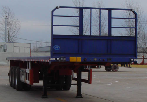 龙亿达13米34.5吨3轴平板运输半挂车(CYL9400TPB)