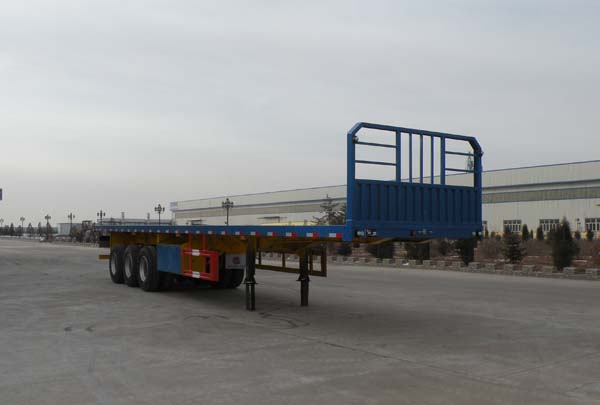 蒙驼凯力达一13米33.8吨3轴平板运输半挂车(KLD9406TPB)