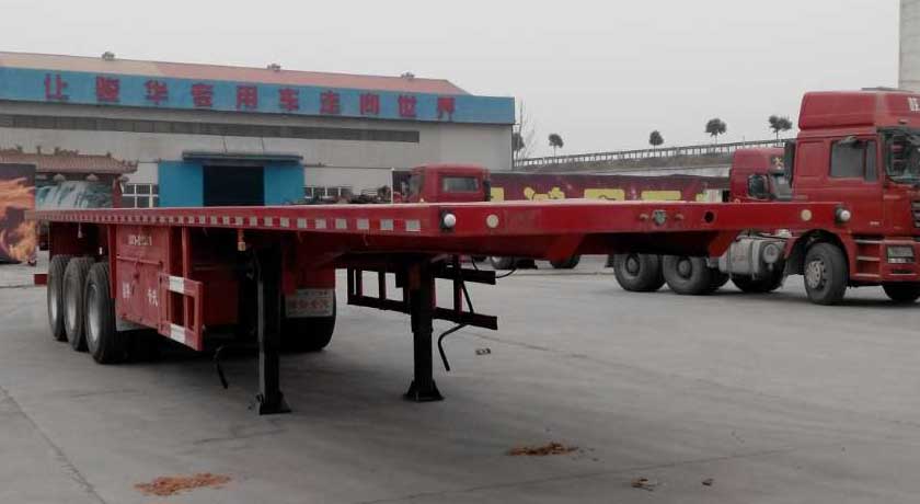 骏强11.5米34.8吨3轴平板运输半挂车(JQ9402TPB)