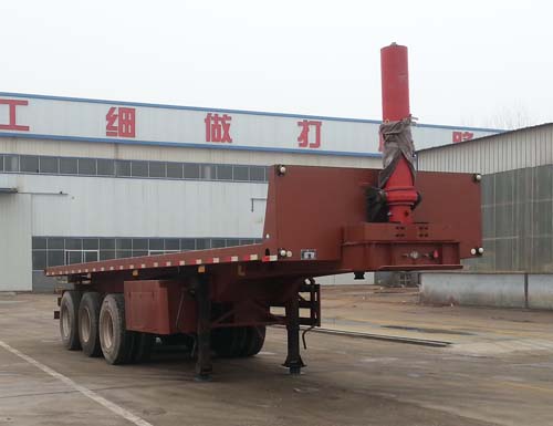 腾运11.5米32吨3轴平板自卸半挂车(LLT9404ZZXP)