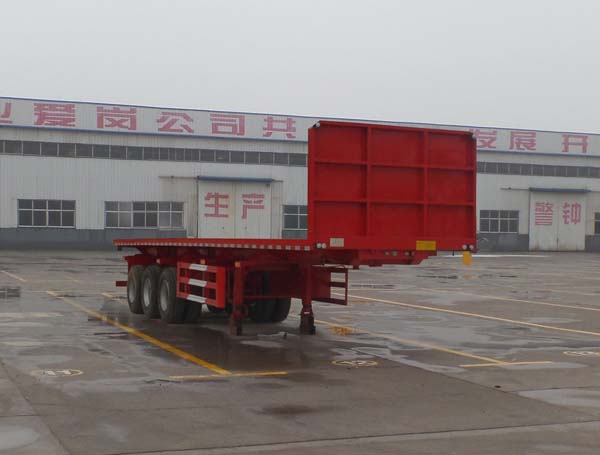 勇超11.5米33.2吨3轴平板自卸半挂车(YXY9402ZZXP)