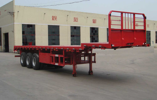 斯派菲勒13米35吨3轴平板运输半挂车(GJC9400TPB)