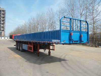 蓬莱13米29.8吨3轴桶装危险品运输半挂车(PG9372LWY)