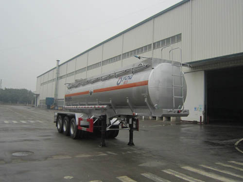 运力10.1米31.4吨3轴腐蚀性物品罐式运输半挂车(LG9401GFW)