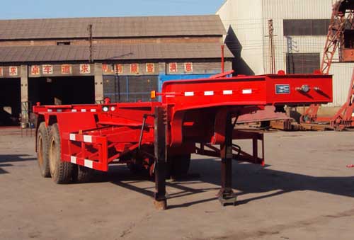 唐鸿重工9米30.5吨2轴集装箱运输半挂车(XT9351TJZG)