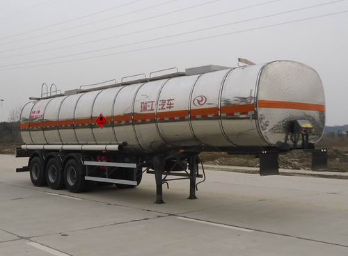 瑞江11.3米30.3吨3轴易燃液体罐式运输半挂车(WL9403GRYB)