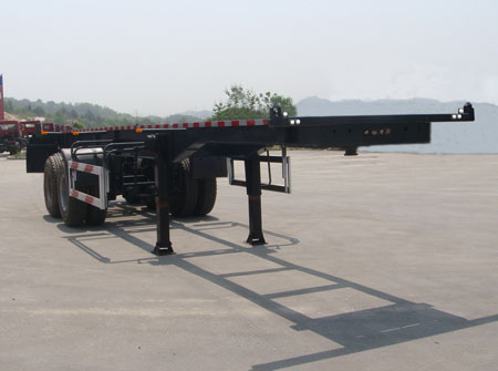 海福龙7.2米31吨2轴危险品罐箱骨架运输半挂车(PC9350TWY)