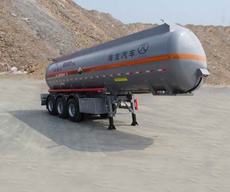 海福龙10.1米32.5吨3轴腐蚀性物品罐式运输半挂车(PC9400GFWB)