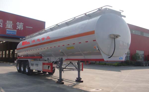 海福龙13米33吨3轴铝合金液态食品运输半挂车(PC9405GYSB)