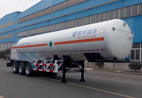 韩中深冷12.6米29.3吨3轴低温液体运输半挂车(ZHJ9409GDYC)