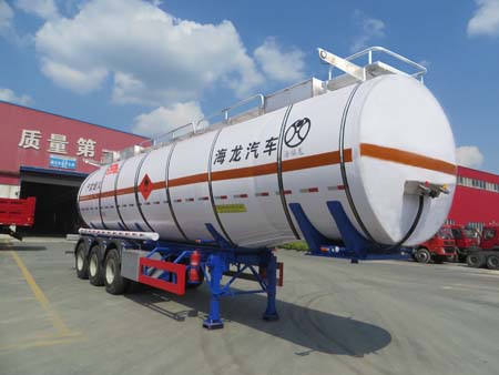 海福龙12米31吨3轴易燃液体罐式运输半挂车(PC9404GRYK)