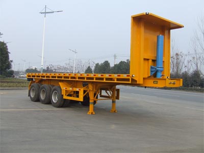 汇联9.6米31.6吨3轴平板自卸半挂车(HLC9401ZZXP)