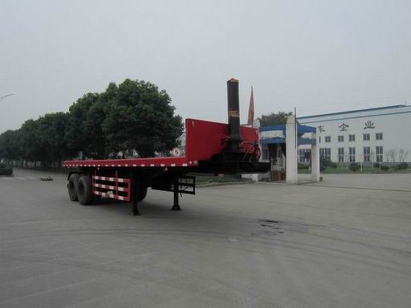 迈隆7.7米29吨2轴平板自卸半挂车(TSZ9350ZZXP)