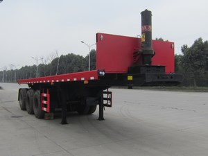 迈隆10米32.5吨3轴平板自卸半挂车(TSZ9401ZZXP)