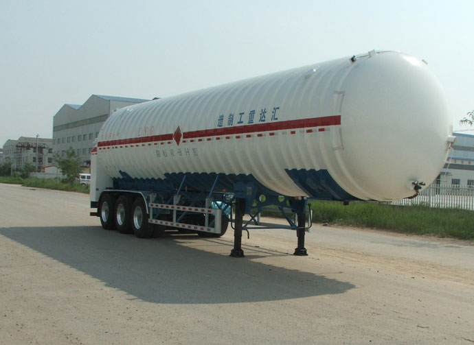 汇达13米24.6吨3轴低温液体运输半挂车(YHD9406GDY05)