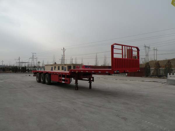 蒙驼凯力达一13米33.7吨3轴平板运输半挂车(KLD9407TPB)