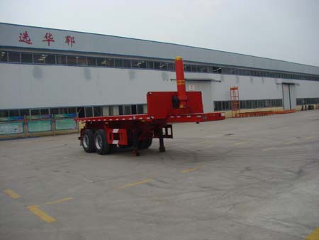 华郓达8.2米29.2吨2轴平板自卸半挂车(FL9350ZZXP)