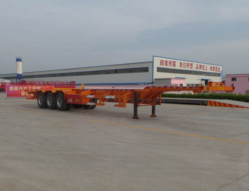 梁昇15米34吨3轴集装箱运输半挂车(SHS9400TJZE)